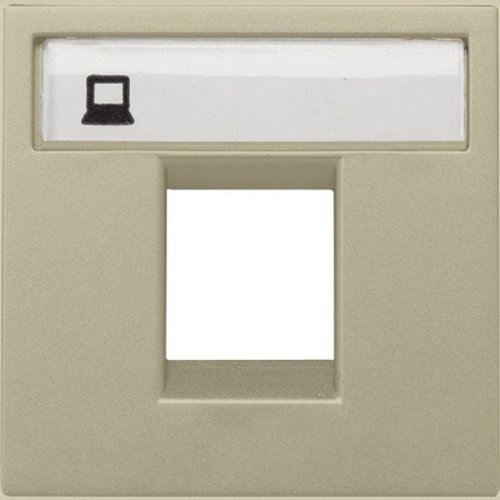 Лицевая панель ABB Niessen Zenit для 1-м. 2 мод. розетки RJ45/RJ11 N2218.1 CV шампань картинка
